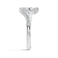 Marquise and Round Cut Diamond Antique Delicate Cluster Vintage Party Wear Ring For Women's - HIGHCARAT DIAMONDS