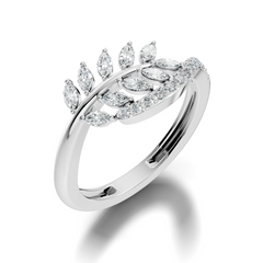 Marquise and Round Cut Diamond Antique Delicate Cluster Vintage Party Wear Ring For Women's - HIGHCARAT DIAMONDS