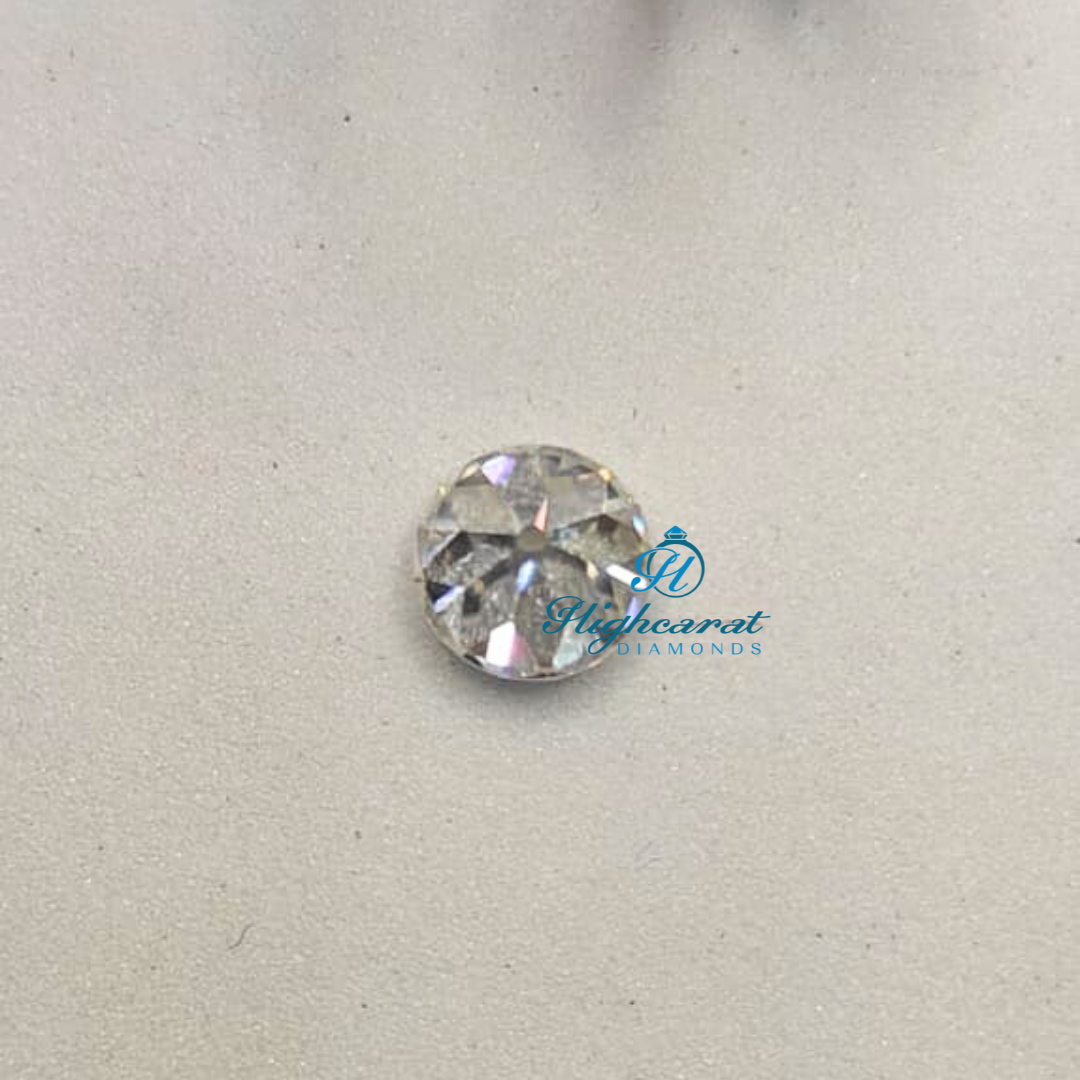 Precision Cut Old European Round Diamond featuring open facets and refined appearance