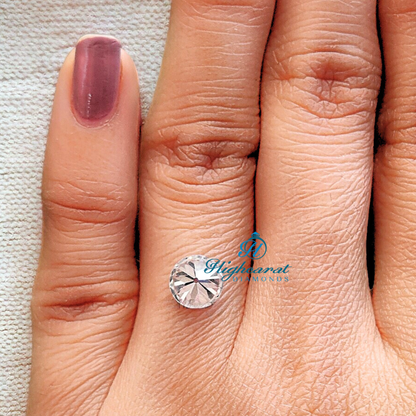 High Clarity Round Old European Lab Grown Diamond with antique inspired light performance