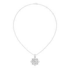 Vintage Inspired 14K Gold Pear Cut Diamond Necklace Pendant Anniversary Gift For Her - HIGHCARAT DIAMONDS