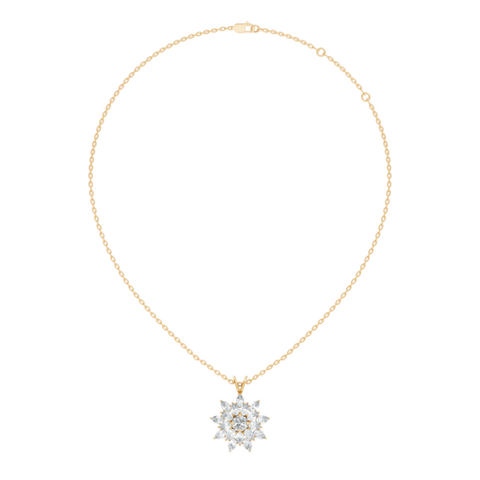Elegant 3.67 CT Lab Diamond Pendant Necklace Pear Cut Colorless Vintage Gift for Her - HIGHCARAT DIAMONDS