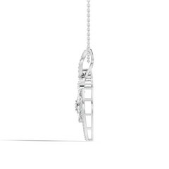 Round And Pear Cut  2.20 Ct Labgrown Diamond Pendant Vintage Jewelry Gift For Women - HIGHCARAT DIAMONDS
