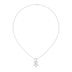 1.24 CT Lab Grown Marquise/Pear Diamond Pendant Floral Inspired Jewelry In 14K Solid Gold - HIGHCARAT DIAMONDS