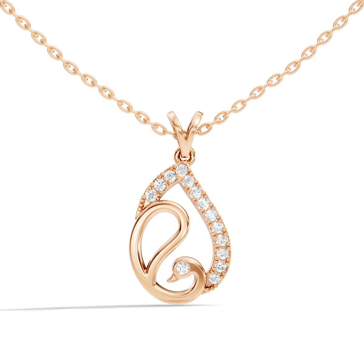 Classical Vintage Round Pendant Natural & Lab Diamonds Affordable Jewelry For Her - HIGHCARAT DIAMONDS