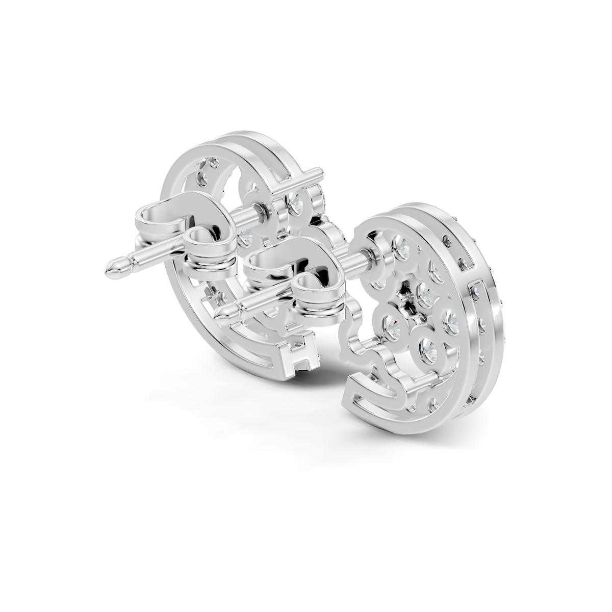Vintage Round Cut White Colorless Diamond Elegant Stunning Antique Bridesmaid Stud Earring For Women's - HIGHCARAT DIAMONDS