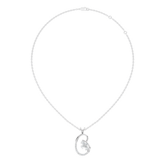Lab-Grown Diamond Butterfly Cut Pendant 14K Rose Gold Necklace Elegant Jewelry - HIGHCARAT DIAMONDS
