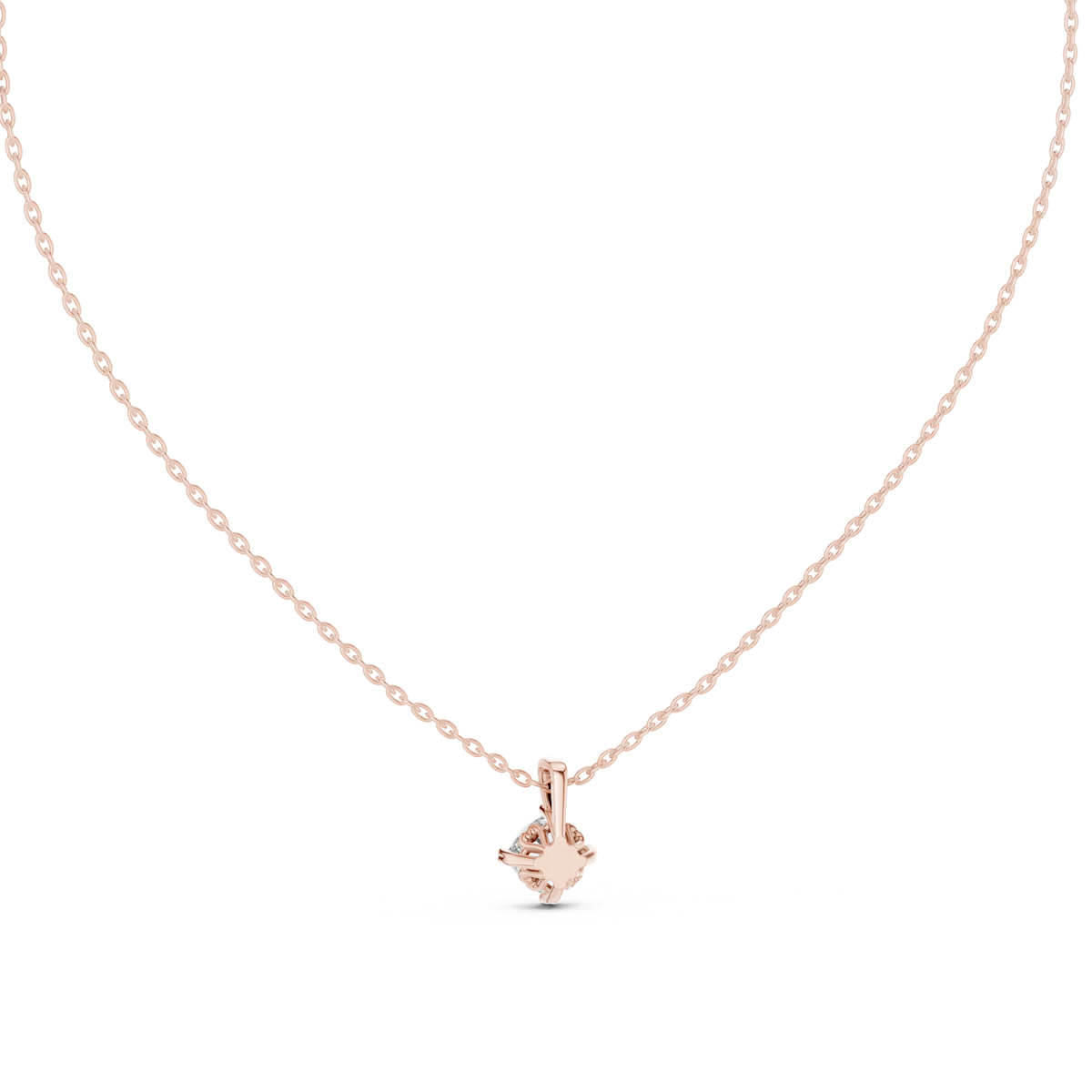 Elegance Cushion Shape Lab Grown Unique Shining Diamond Pendant For Occasional Wear - HIGHCARAT DIAMONDS