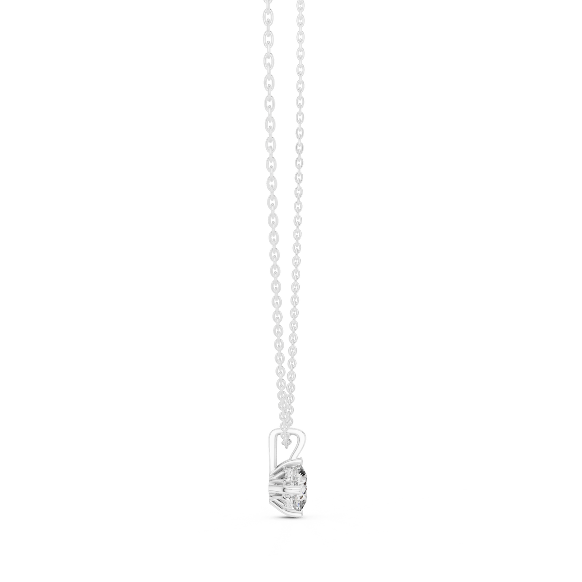 Elegance Cushion Shape Lab Grown Unique Shining Diamond Pendant For Occasional Wear - HIGHCARAT DIAMONDS