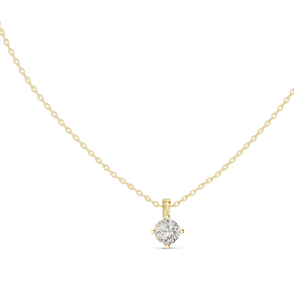 Elegance Cushion Shape Lab Grown Unique Shining Diamond Pendant For Occasional Wear - HIGHCARAT DIAMONDS