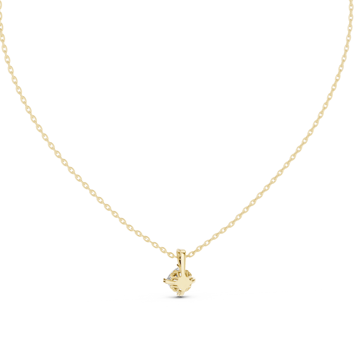 Elegance Cushion Shape Lab Grown Unique Shining Diamond Pendant For Occasional Wear - HIGHCARAT DIAMONDS