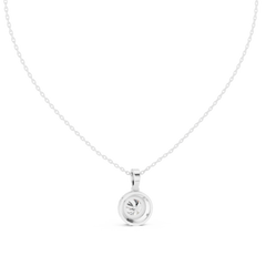 2.29 Ct Round Shape 14k Solid Gold Stunning Sparkling Diamond Pendant For Wedding Wear - HIGHCARAT DIAMONDS