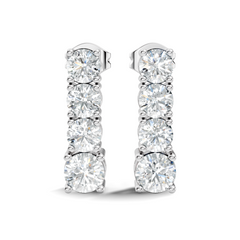Round Shape 2.06 Ct Lab Grown Diamond Unique Style Classic Studs Earrings For Her - HIGHCARAT DIAMONDS