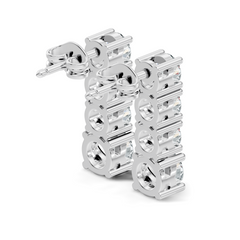 Round Shape 2.06 Ct Lab Grown Diamond Unique Style Classic Studs Earrings For Her - HIGHCARAT DIAMONDS