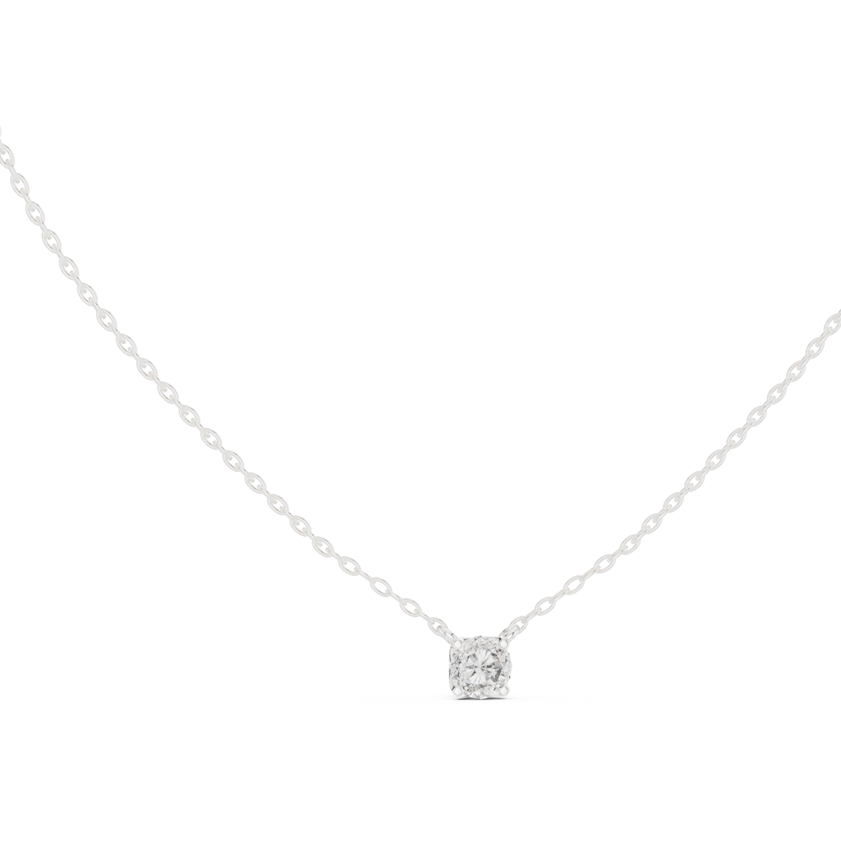 Classic 0.50 CT Round Cut labgrown Diamond Solitaire Pendant Minimalist Jewelry Collection - HIGHCARAT DIAMONDS