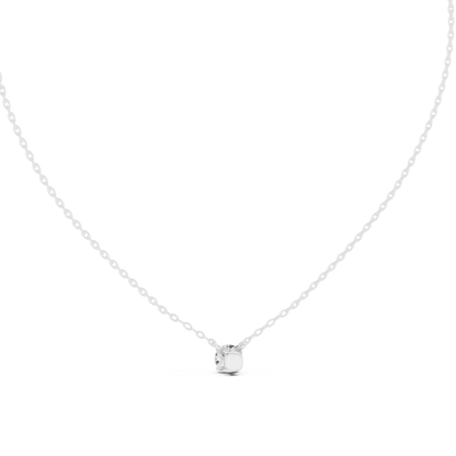 Classic 0.50 CT Round Cut labgrown Diamond Solitaire Pendant Minimalist Jewelry Collection - HIGHCARAT DIAMONDS