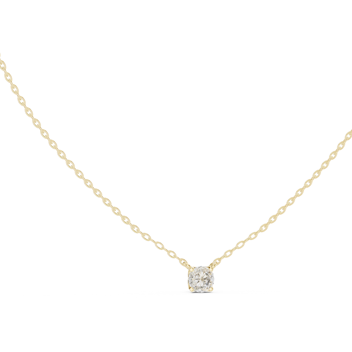 Classic 0.50 CT Round Cut labgrown Diamond Solitaire Pendant Minimalist Jewelry Collection - HIGHCARAT DIAMONDS