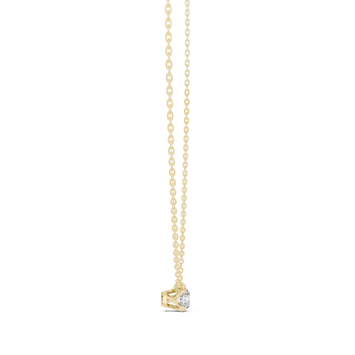 Classic 0.50 CT Round Cut labgrown Diamond Solitaire Pendant Minimalist Jewelry Collection - HIGHCARAT DIAMONDS