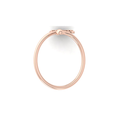 Round Shaped Bypass Women's Ring Or Her Contemporary Look For Every Day - HIGHCARAT DIAMONDS
