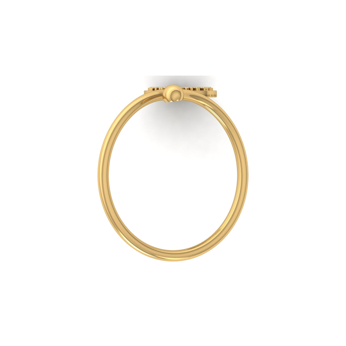 Round Shaped Bypass Women's Ring Or Her Contemporary Look For Every Day - HIGHCARAT DIAMONDS