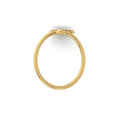 Round Shaped Bypass Women's Ring Or Her Contemporary Look For Every Day - HIGHCARAT DIAMONDS