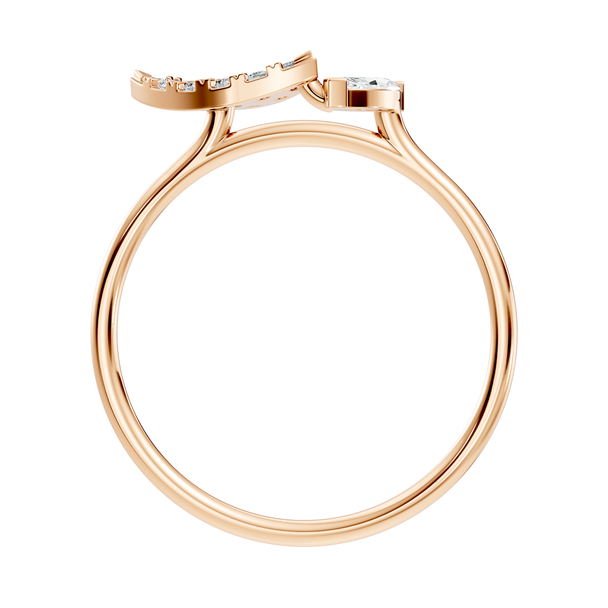 Vintage Marquise and Round Cut Diamond Unique Handcrafted Classic Dainty Party Wear Ring For Women's - HIGHCARAT DIAMONDS