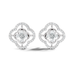 Pear & Round Shape Natural And Lab Grown Diamond Stunning Every Occasion Wear Diamond earrings For Her - HIGHCARAT DIAMONDS