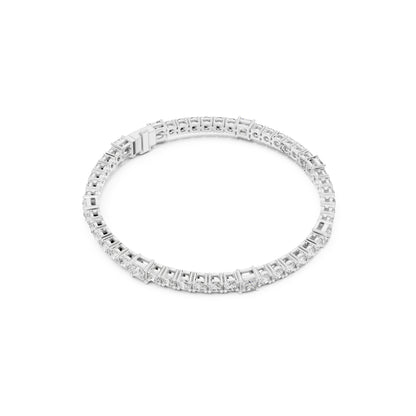 6.52Ct Round and Princess Cut White Colorless Lab Grown Diamond Unique Vintage Elegant Classic Wedding  Bracelet Gift For Women's - HIGHCARAT DIAMONDS