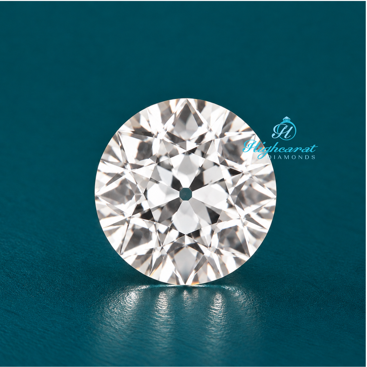 Classic Round Old Mine Cut Lab Grown Diamond