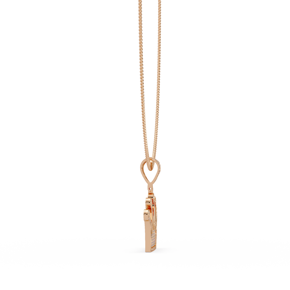 Royal Crown Pave Lab Grown Diamond Pendant - HIGHCARAT DIAMONDS