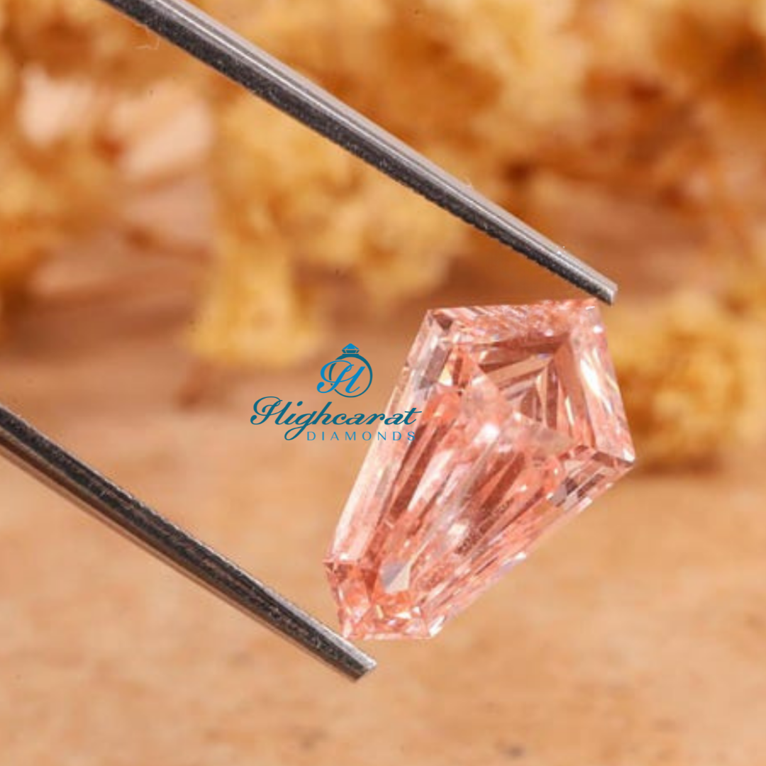 Shield Cut Pink Color Loose Diamond Unique Lab Grown Diamond Use For All Jewelry - HIGHCARAT DIAMONDS