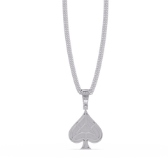 Spade Shape Pave Lab Grown Diamond Pendant - HIGHCARAT DIAMONDS