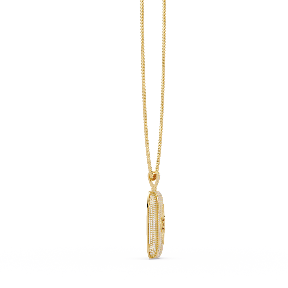 Spade Symbol Lab Grown Diamond Pendant Hip hop Necklace - HIGHCARAT DIAMONDS