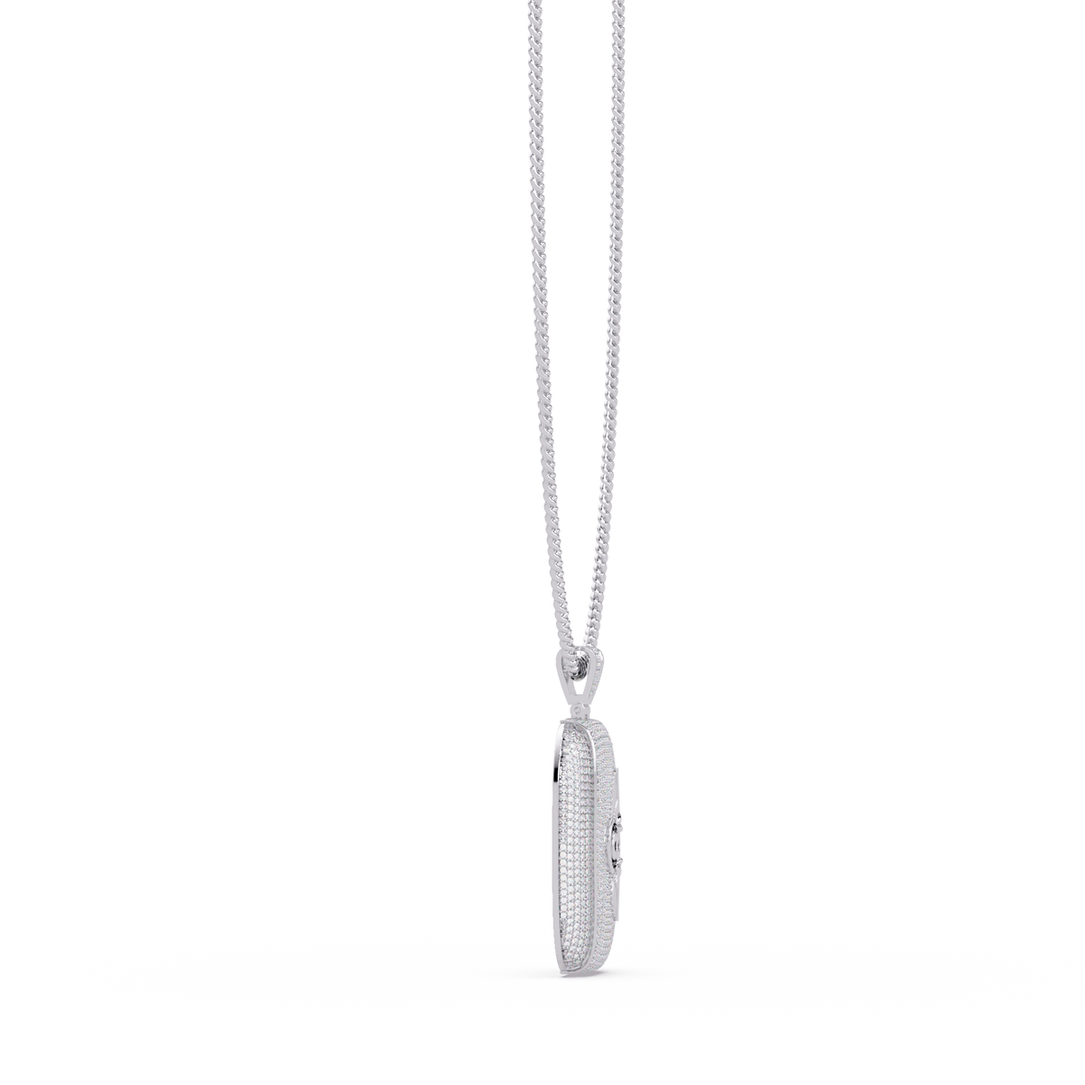 Spade Symbol Lab Grown Diamond Pendant Hip hop Necklace - HIGHCARAT DIAMONDS