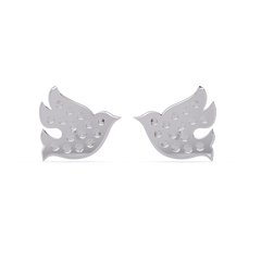 Sparrow Shape Lab Grown Diamond Stud Earrings - HIGHCARAT DIAMONDS