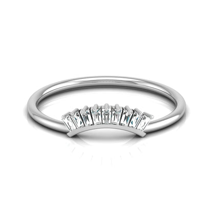 Stackable Princess Cut Diamond Ring Elegant Minimalist Band for Women In Lab Or Natural Diamonds - HIGHCARAT DIAMONDS