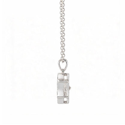 Star Cut David Lab Grown Diamond Bezel Set Pendant With Chain