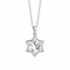 Star Cut David Lab-Grown Diamond Bezel Set Pendant