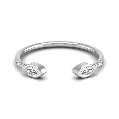 Stunning Marquise Or Round Diamond Wedding Band Ring Elegant Gift for Someone Special - HIGHCARAT DIAMONDS