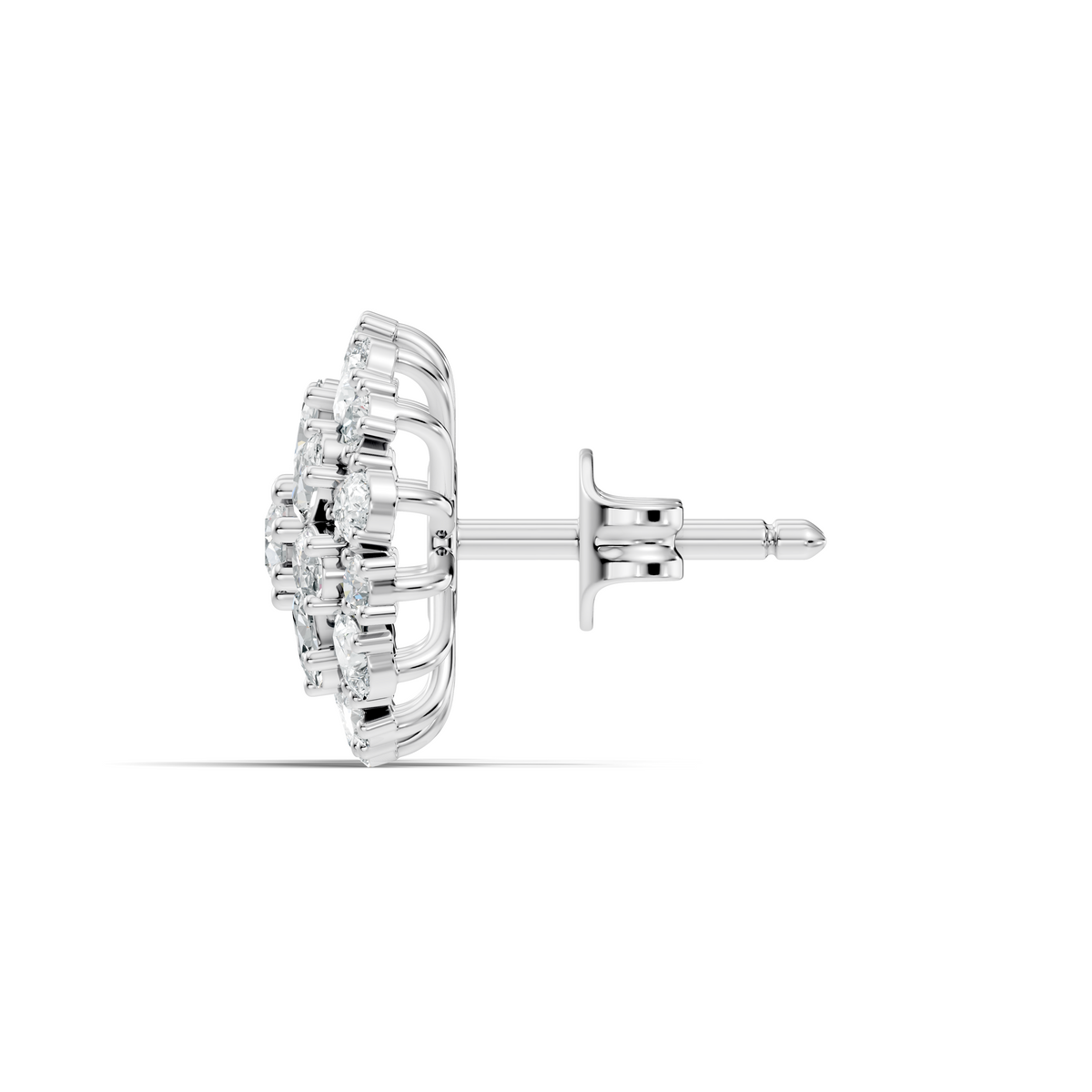 2.91 Ct Pear, Oval, Round Shape Diamond With 14k Solid Rose Gold Elegance Vintage Affordable Diamond Earrings - HIGHCARAT DIAMONDS