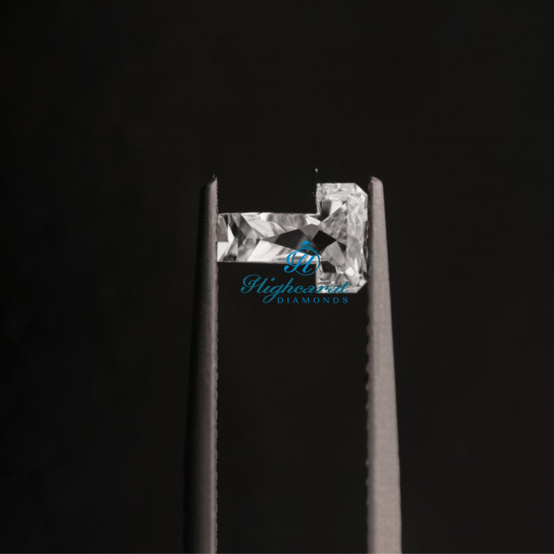 Certified T Shape Lab Grown Diamond with balanced proportions and clear brilliance