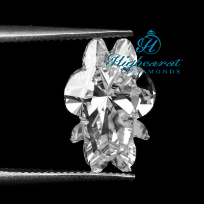 Teddy Bear Shape Lab Grown Certified Diamond featuring custom teddy silhouette