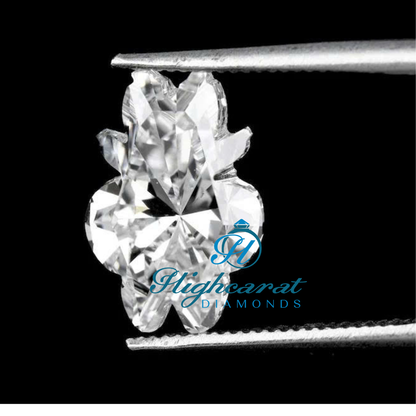 High Clarity Teddy Bear Shape Lab Grown Diamond with custom design and clean symmetry