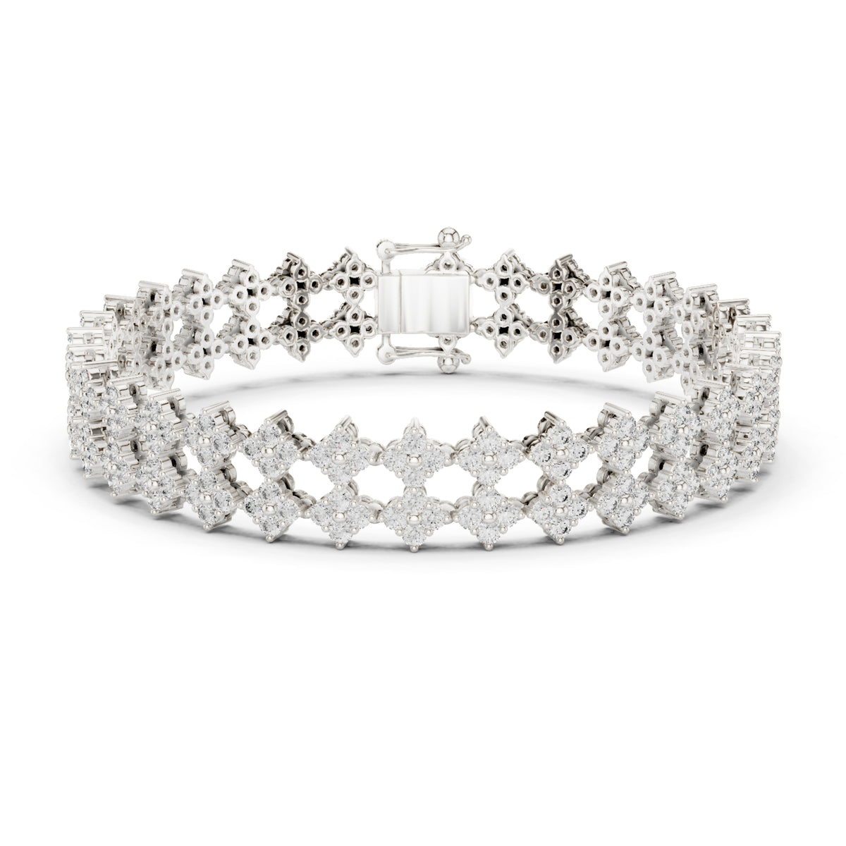 5.12 Ct Round Cut Lab Grown Diamond Vintage Delicate Hand Crafted Dainty Bridesmaid Bracelet For Gift - HIGHCARAT DIAMONDS