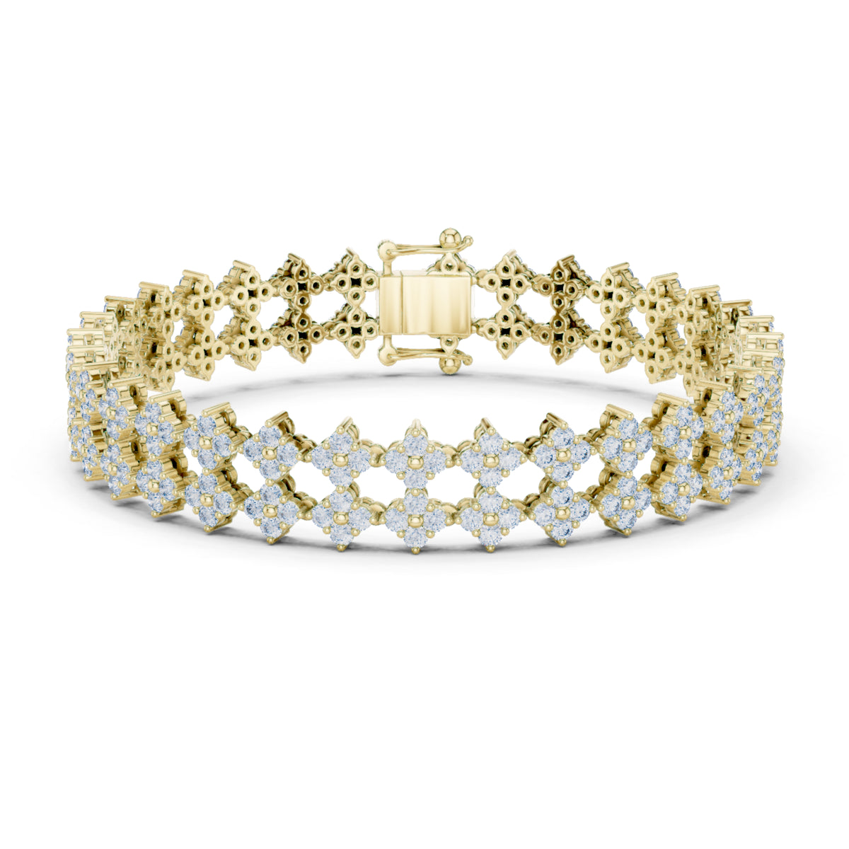 5.12 Ct Round Cut Lab Grown Diamond Vintage Delicate Hand Crafted Dainty Bridesmaid Bracelet For Gift - HIGHCARAT DIAMONDS