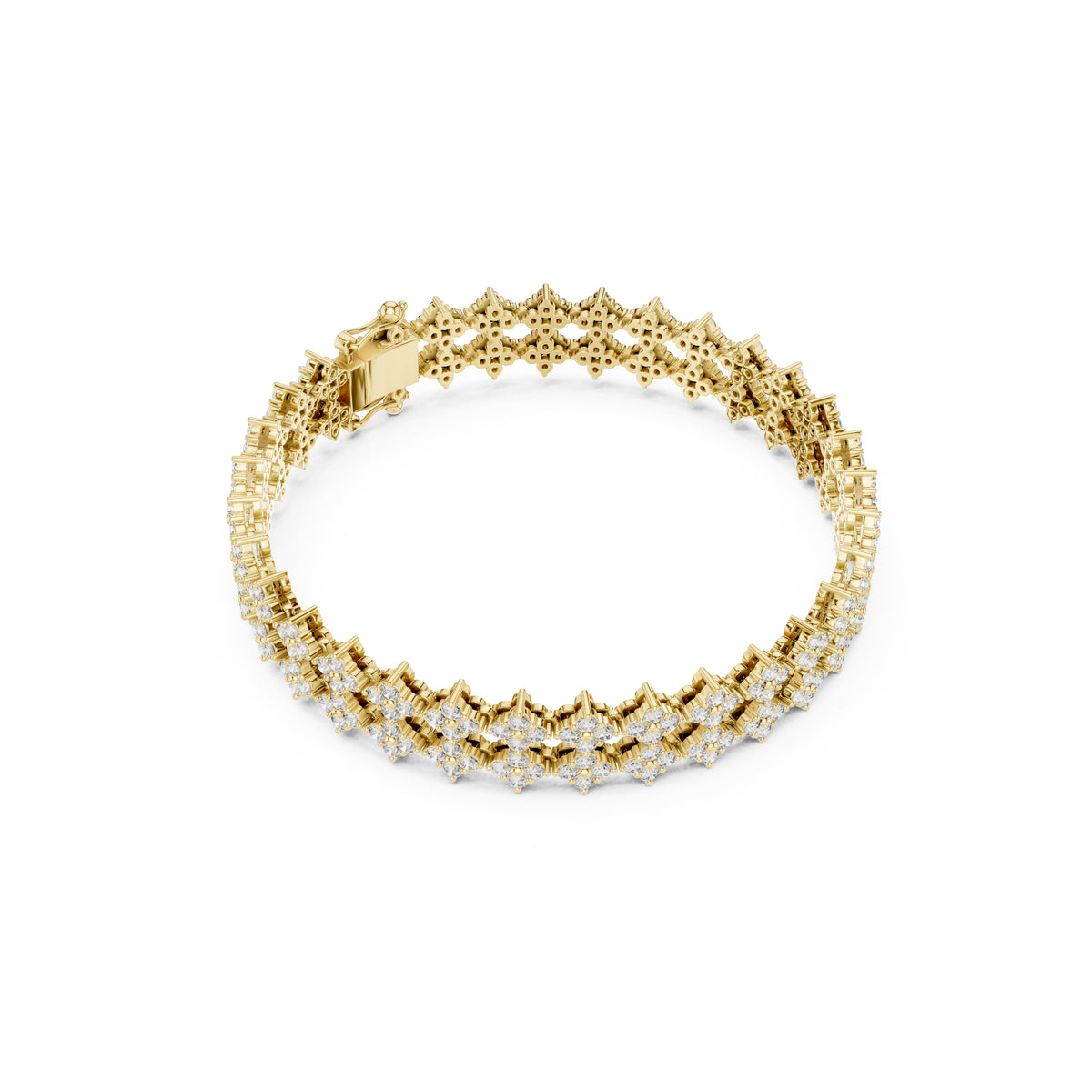 5.12 Ct Round Cut Lab Grown Diamond Vintage Delicate Hand Crafted Dainty Bridesmaid Bracelet For Gift - HIGHCARAT DIAMONDS