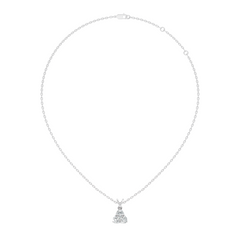Labgrown Halfmoon Fancy Diamond Sparkling Pendant Round Diamond pendant perfect Anniversary Gift For Her - HIGHCARAT DIAMONDS