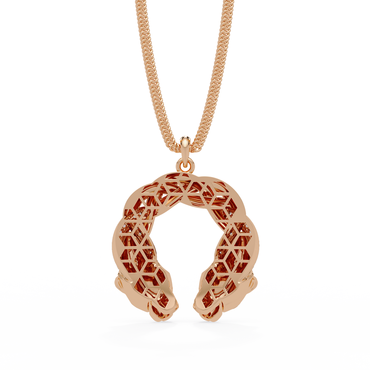 Dual Koi Fish Infinity Lab Grown Diamond Pendant - HIGHCARAT DIAMONDS