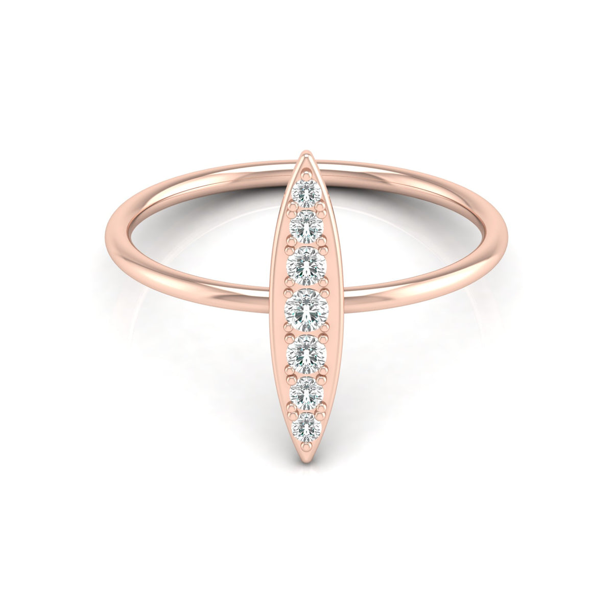 Timeless Elegance 14KT Gold Round Stone Band Ring With Comfort Fit For Womens - HIGHCARAT DIAMONDS