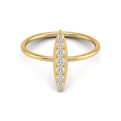 Timeless Elegance 14KT Gold Round Stone Band Ring With Comfort Fit For Womens - HIGHCARAT DIAMONDS